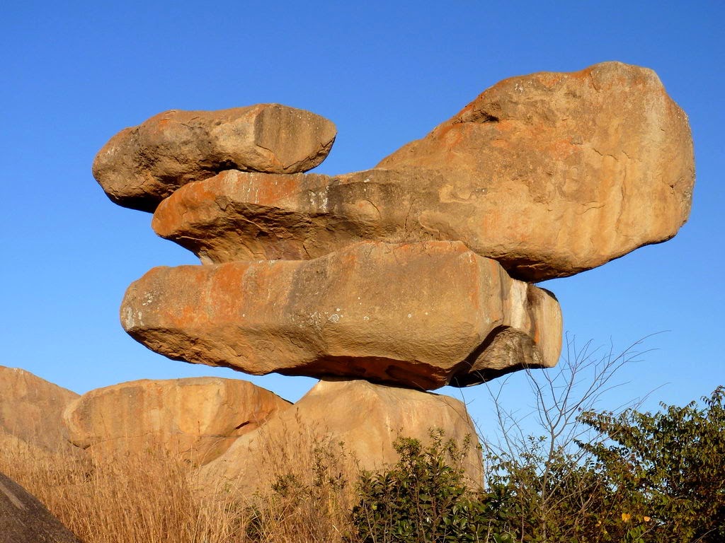 Chiremba Balancing Rocks in Zimbabwe.